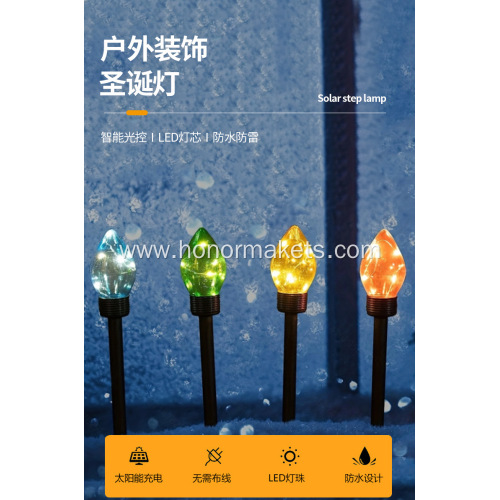 Christmas Solar Bulb Stake